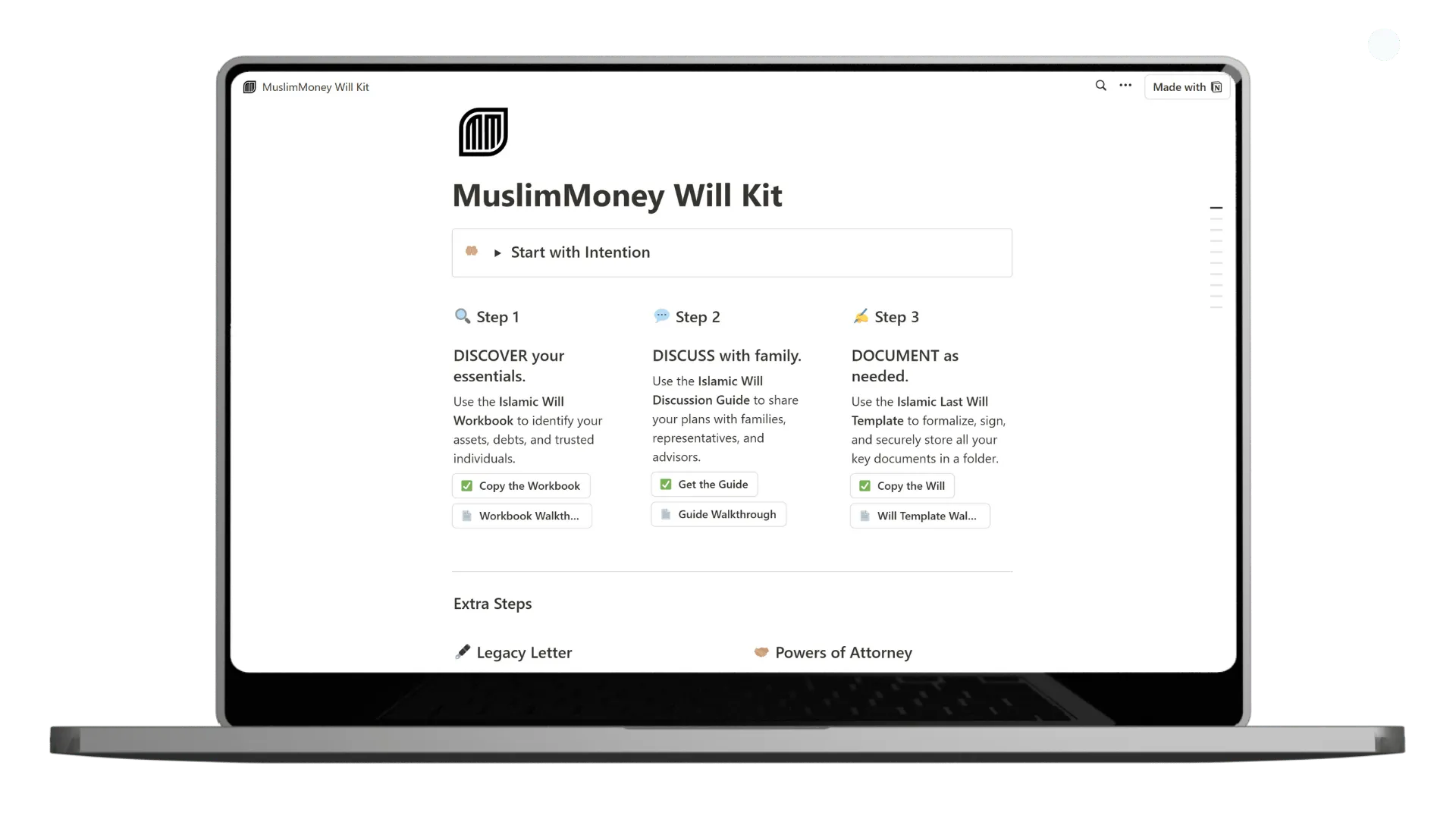 Get the Digitial Islamic Will Kit, figure 1