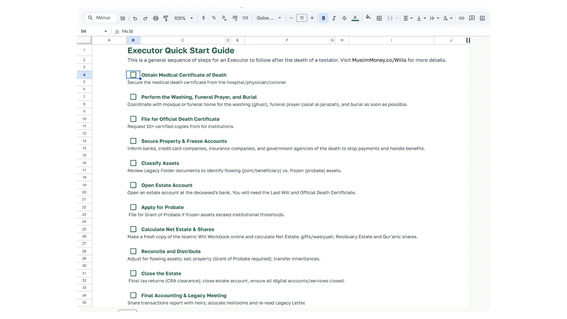 Islamic Will Workbook - Walkthrough, figure 14